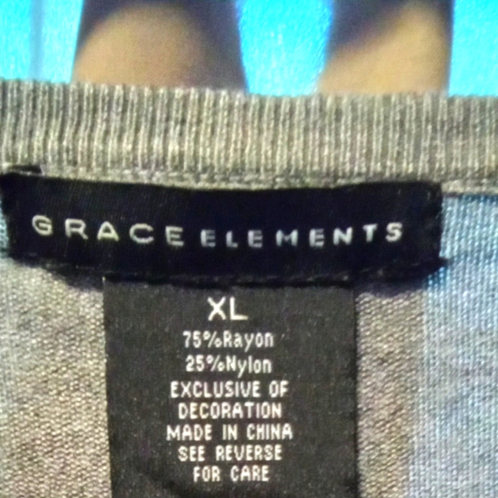 Grace Elements Gray Ruffled Cardigan - image 4